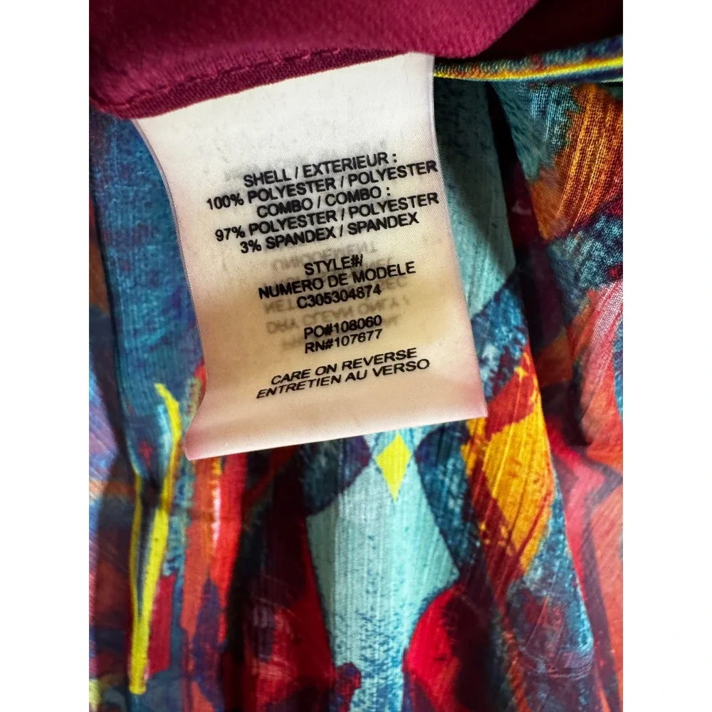 Alice + Olivia Multi Color Geometric Ikat Print Maxi Skirt
